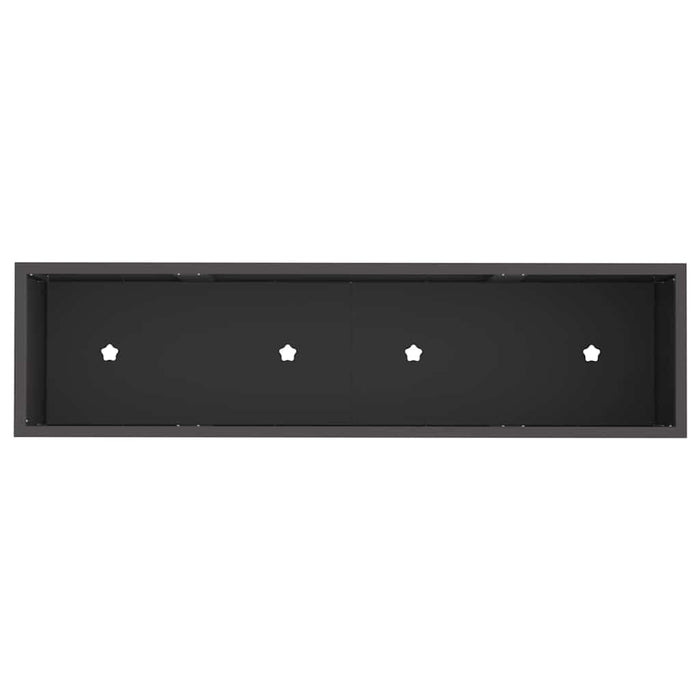 Raised Garden Planter Black 100 X 26 X 82 Cm Steel Nlpnil