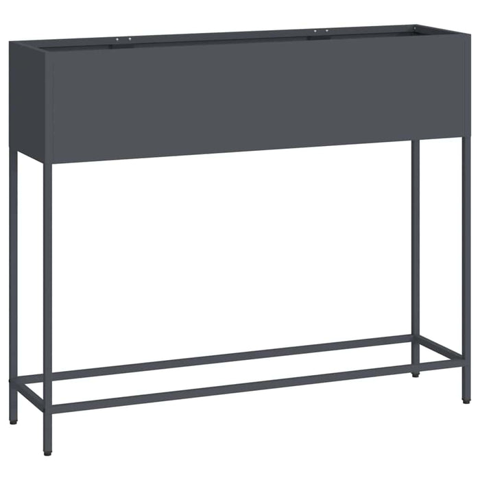 Raised Garden Planter Anthracite 100 X 26 X 82 Cm Steel Nlpnin