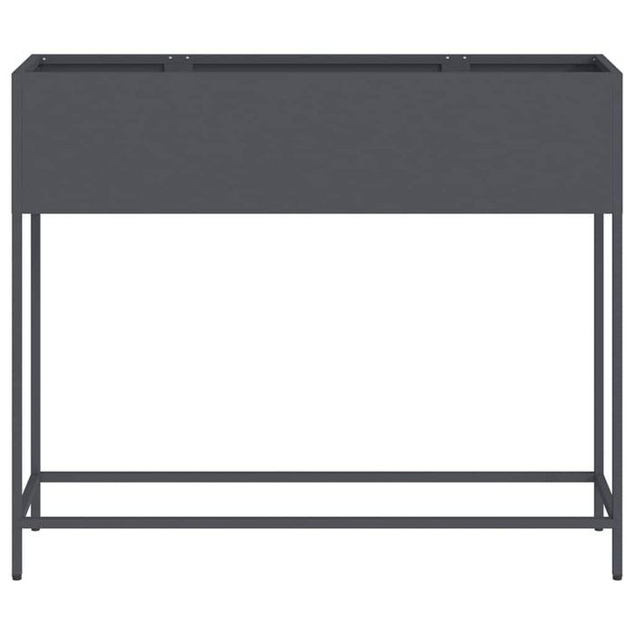 Raised Garden Planter Anthracite 100 X 26 X 82 Cm Steel Nlpnin
