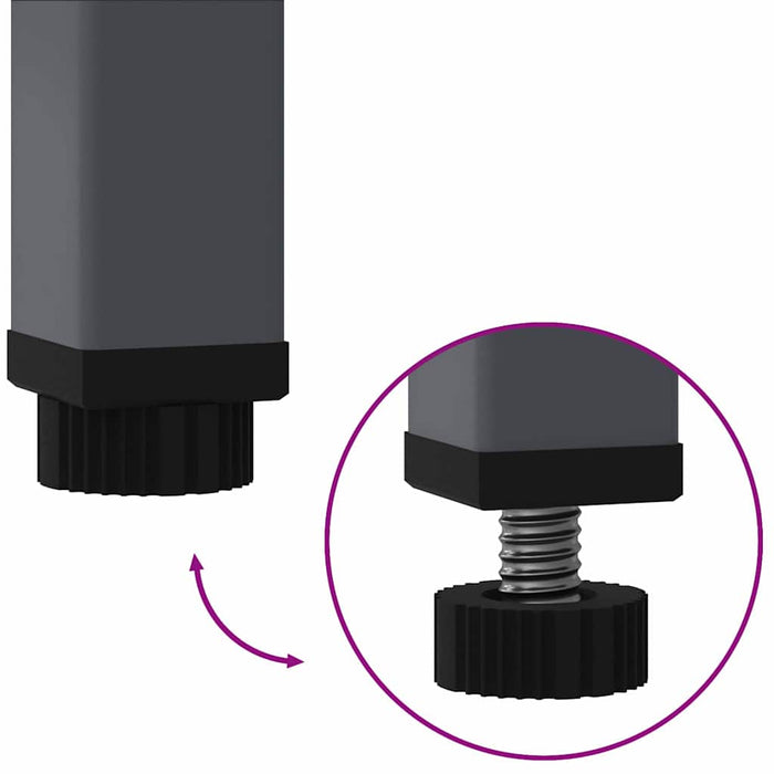 Raised Garden Planter Anthracite 100 X 26 X 82 Cm Steel Nlpnin