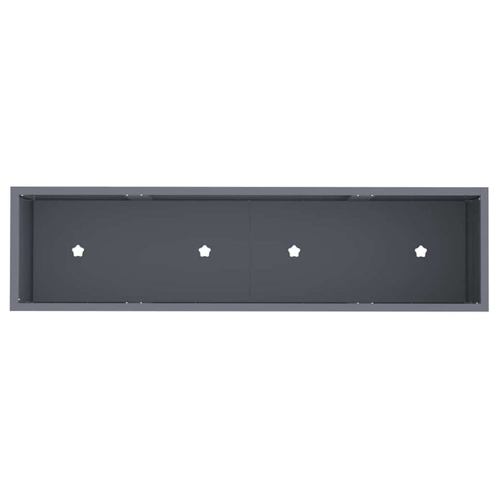 Raised Garden Planter Anthracite 100 X 26 X 82 Cm Steel Nlpnin