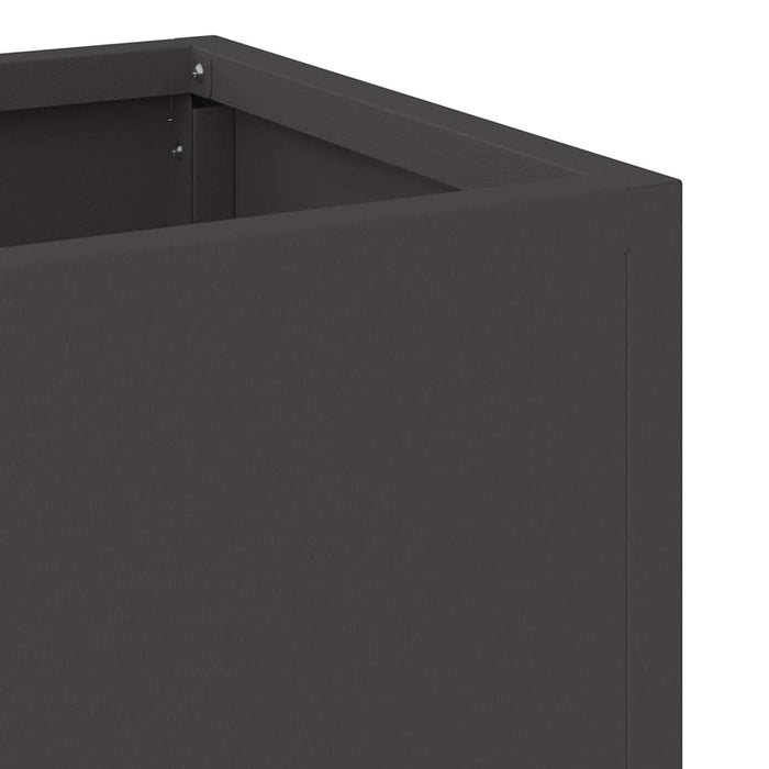 Raised Garden Planter Black 60 X 26 X 45 Cm Steel Nlpnnt