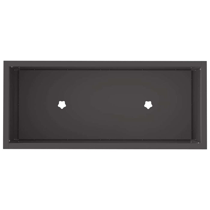 Raised Garden Planter Black 60 X 26 X 45 Cm Steel Nlpnnt
