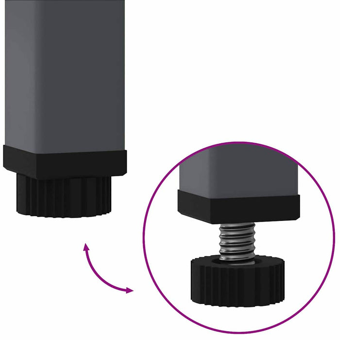 Raised Garden Planter Anthracite 60 X 26 X 45 Cm Steel Nlpnnp