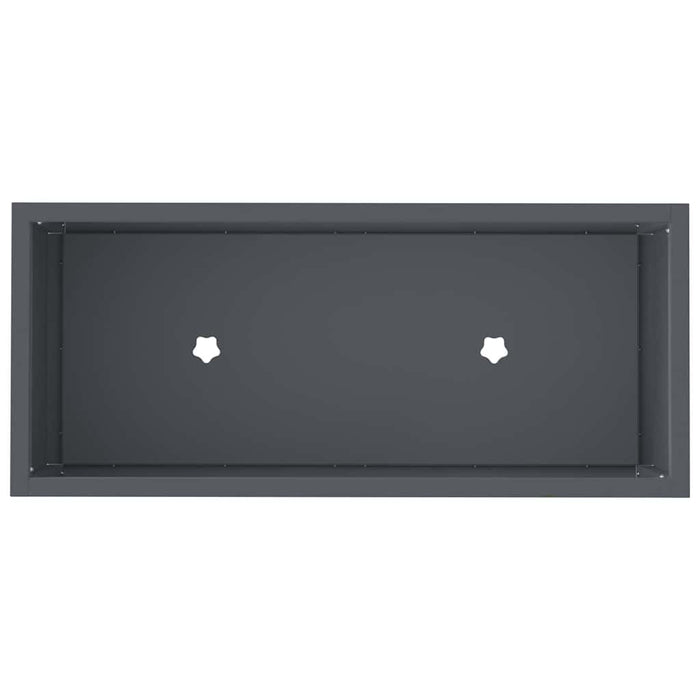 Raised Garden Planter Anthracite 60 X 26 X 45 Cm Steel Nlpnnp
