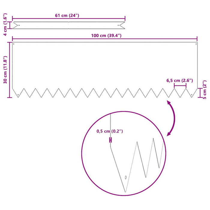 Lawn Edging 10 Pcs Silver 100 X 0.05 X 20 Cm Galvanised Steel Nlpkii