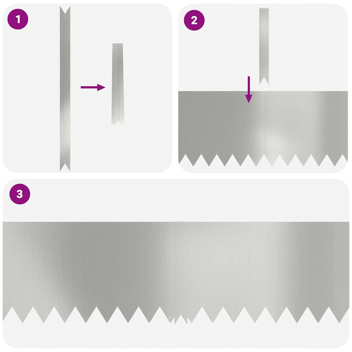 Lawn Edging 20 Pcs Silver 100 X 0.05 X 20 Cm Galvanised Steel Nlpkin