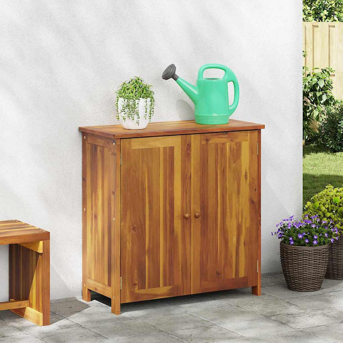 Garden Cabinet Brown 90 X 40 X 90 Cm Solid Acacia Wood Axbbotlo