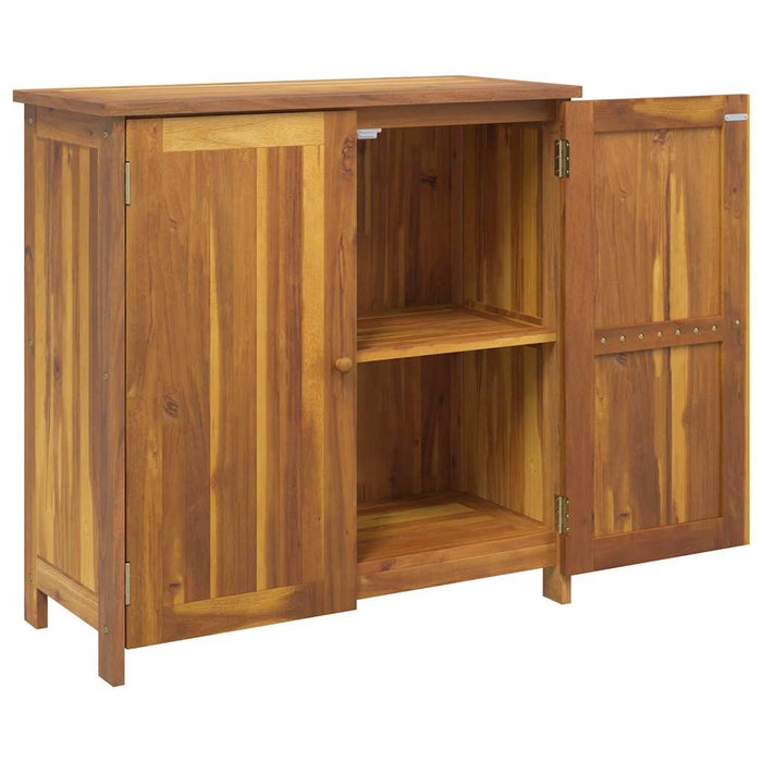 Garden Cabinet Brown 90 X 40 X 90 Cm Solid Acacia Wood Axbbotlo