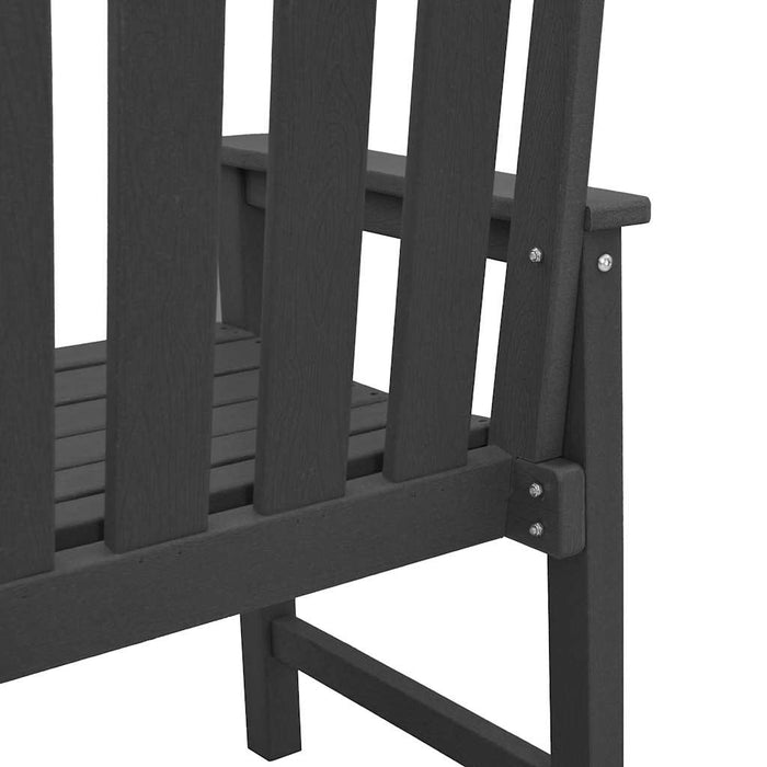 Garden Dining Chair. 2 Pcs Black 65.5 X 59 X 88Cm Plastic Axbbllbp