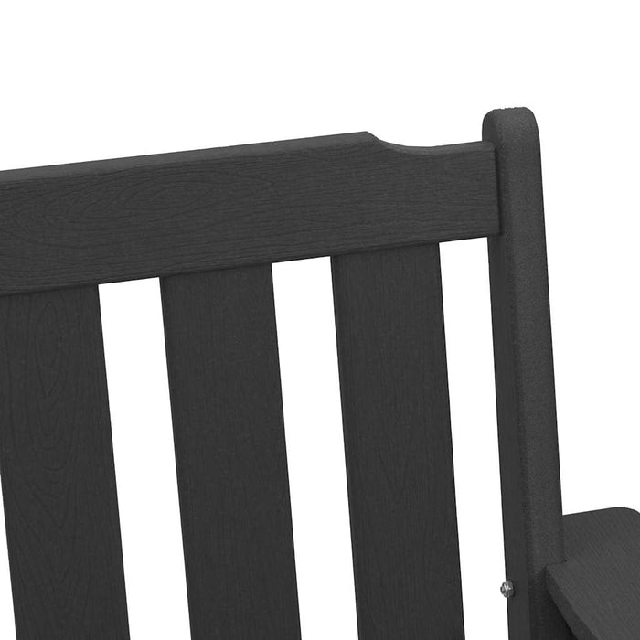 Garden Dining Chair. 2 Pcs Black 65.5 X 59 X 88Cm Plastic Axbbllbp