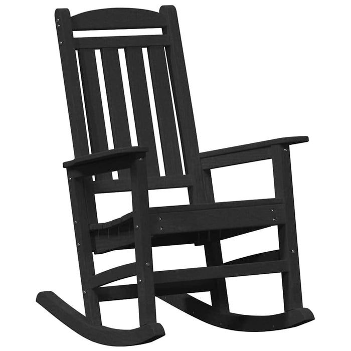 Garden Rocking Chair Black 70 X 92 X 108Cm Plastic Axbbllop