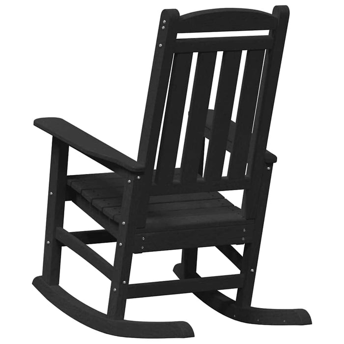 Garden Rocking Chair Black 70 X 92 X 108Cm Plastic Axbbllop