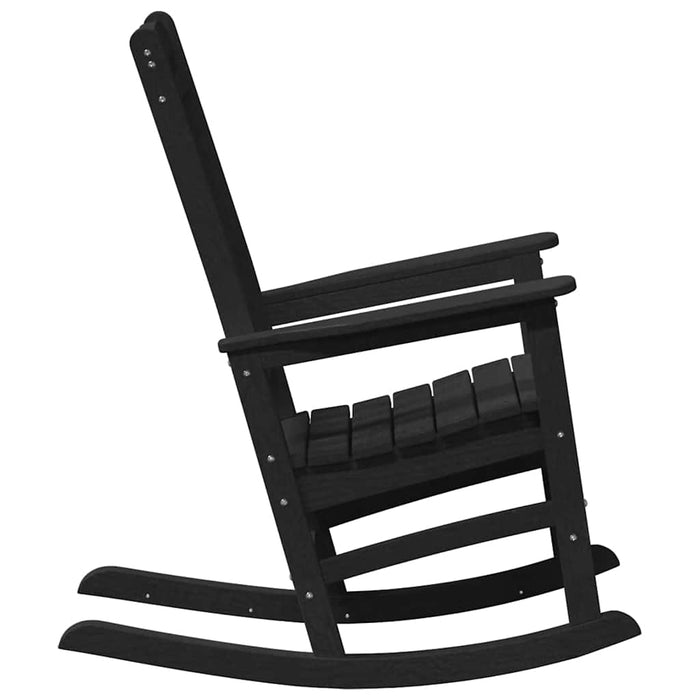 Garden Rocking Chair Black 70 X 92 X 108Cm Plastic Axbbllop