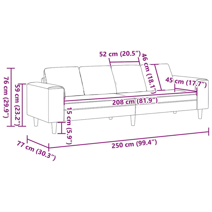 Sofa Set Dark Grey Fabric Tttpbnx