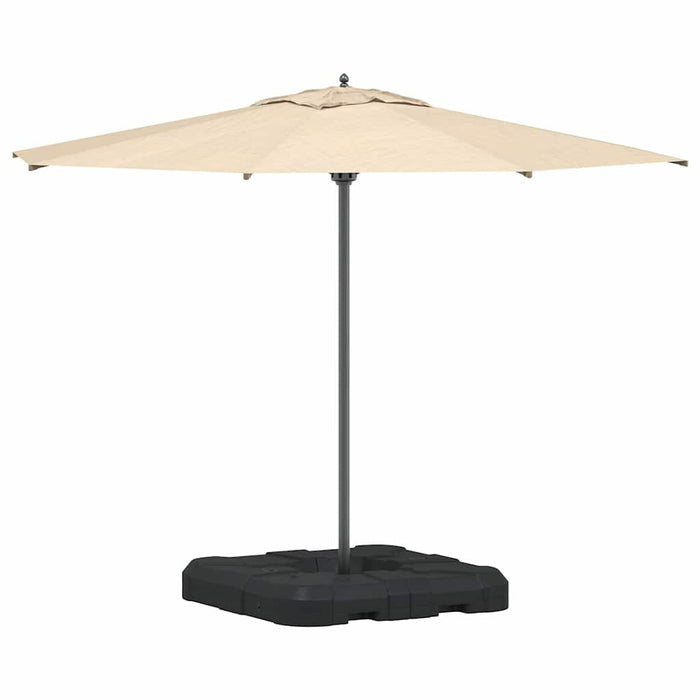 Umbrella Base Set 2 Pcs Black 88.5 X 88.5 X 12 Cm Plastic Axbblktt