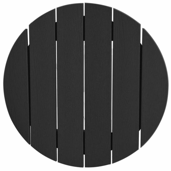 Garden Bar Set 3 Pcs Black Hdpe Tttpnbx