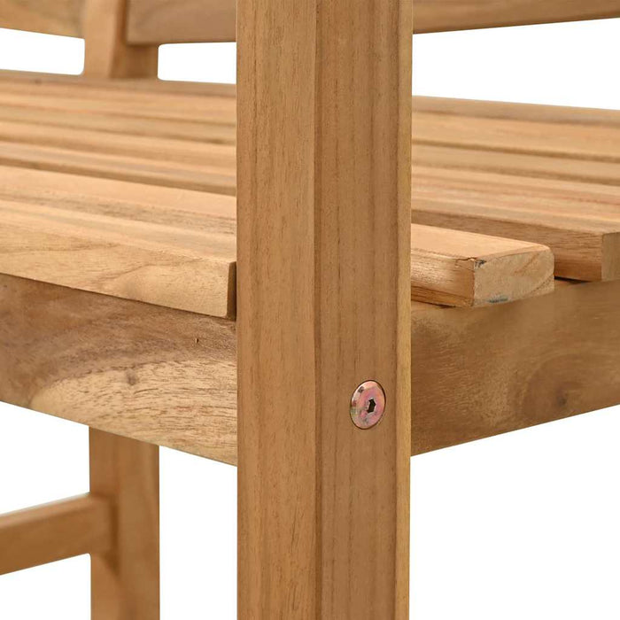 Garden Bench Brown 120 X 53.5 X 85 Cm Solid Teak Wood Axbbltal