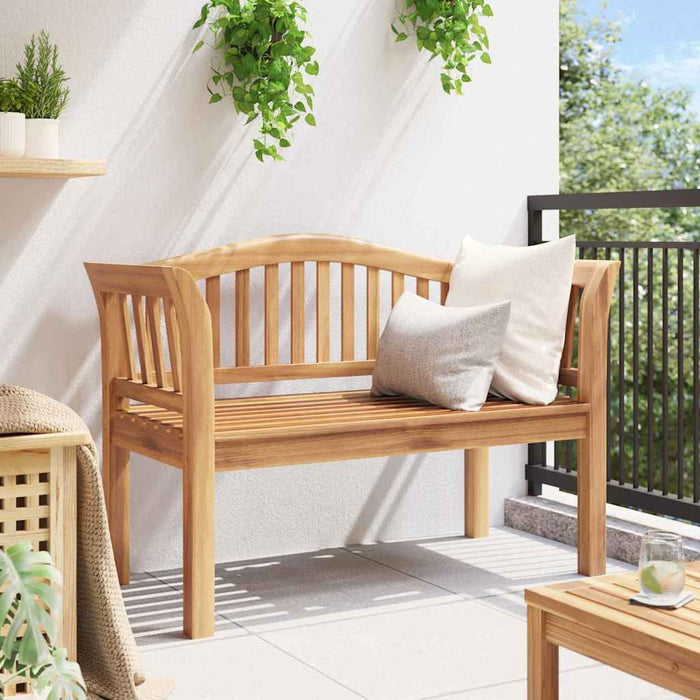 Garden Bench Brown 120 X 53.5 X 85 Cm Solid Teak Wood Axbbltal