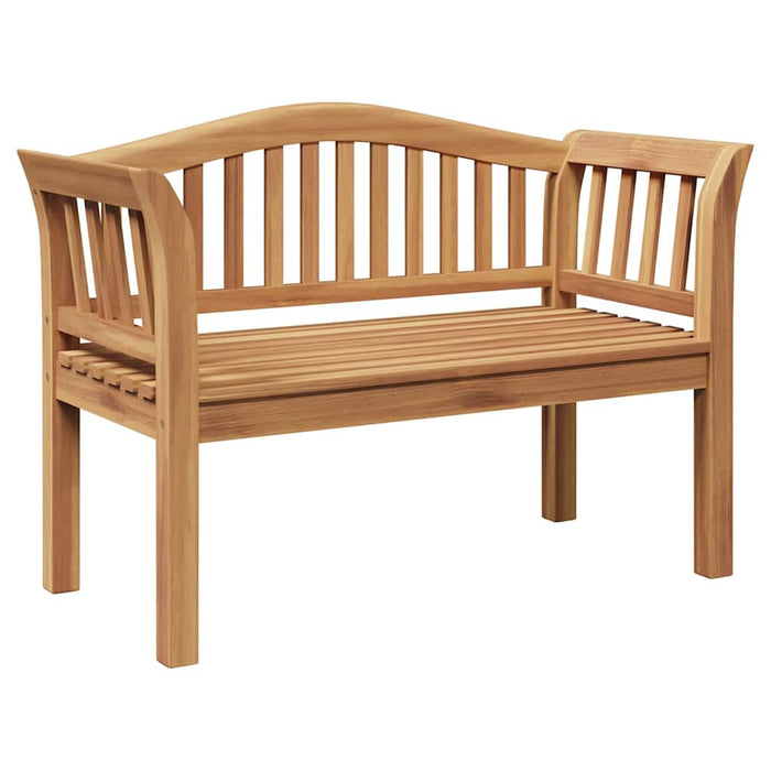 Garden Bench Brown 120 X 53.5 X 85 Cm Solid Teak Wood Axbbltal