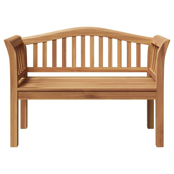 Garden Bench Brown 120 X 53.5 X 85 Cm Solid Teak Wood Axbbltal