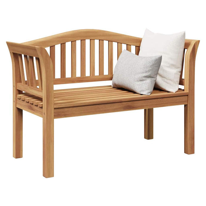 Garden Bench Brown 120 X 53.5 X 85 Cm Solid Teak Wood Axbbltal