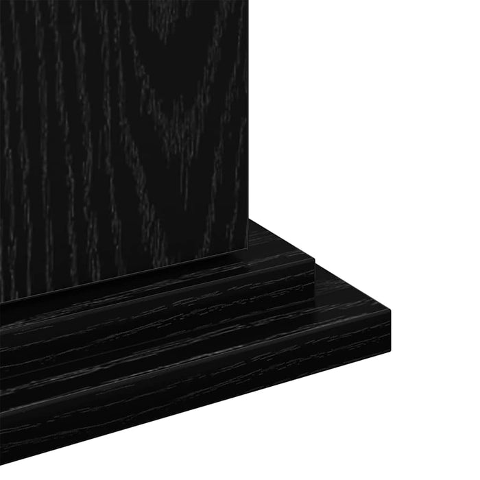 Display Stand Black Oak 31 X 30 X 60 Cm Engineered Wood Nlkxal