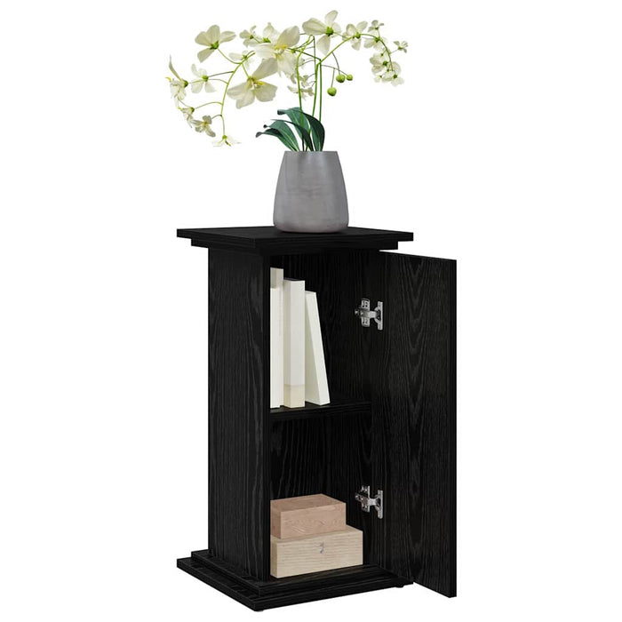 Display Stand Black Oak 31 X 30 X 60 Cm Engineered Wood Nlkxal