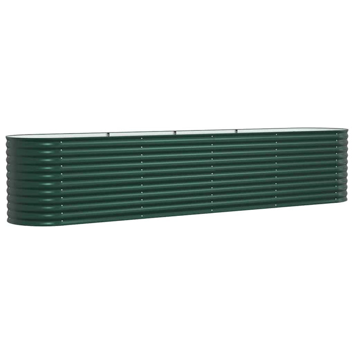 Garden Raised Bed Green 400 X 80 X 81 Cm Steel Axbbnoxx