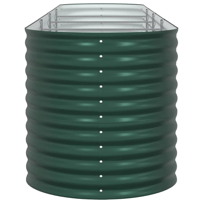 Garden Raised Bed Green 400 X 80 X 81 Cm Steel Axbbnoxx