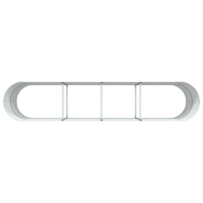 Garden Raised Bed Green 400 X 80 X 81 Cm Steel Axbbnoxx