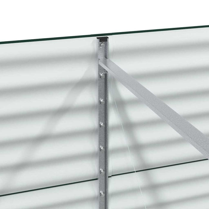 Garden Raised Bed Green 320 X 80 X 81 Cm Steel Axbbnoxt