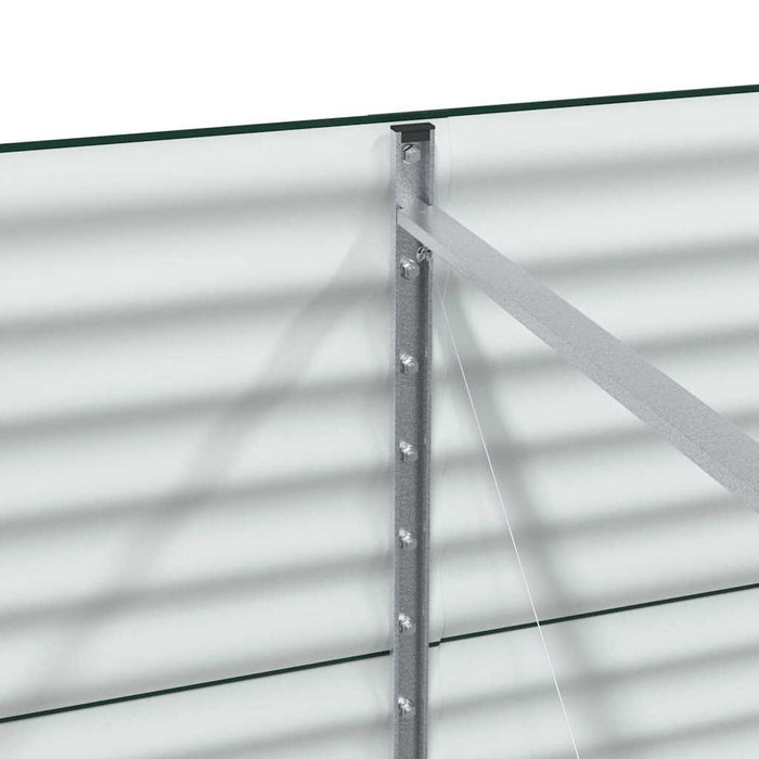 Garden Raised Bed Green 240 X 80 X 81 Cm Steel Axbbnoxa