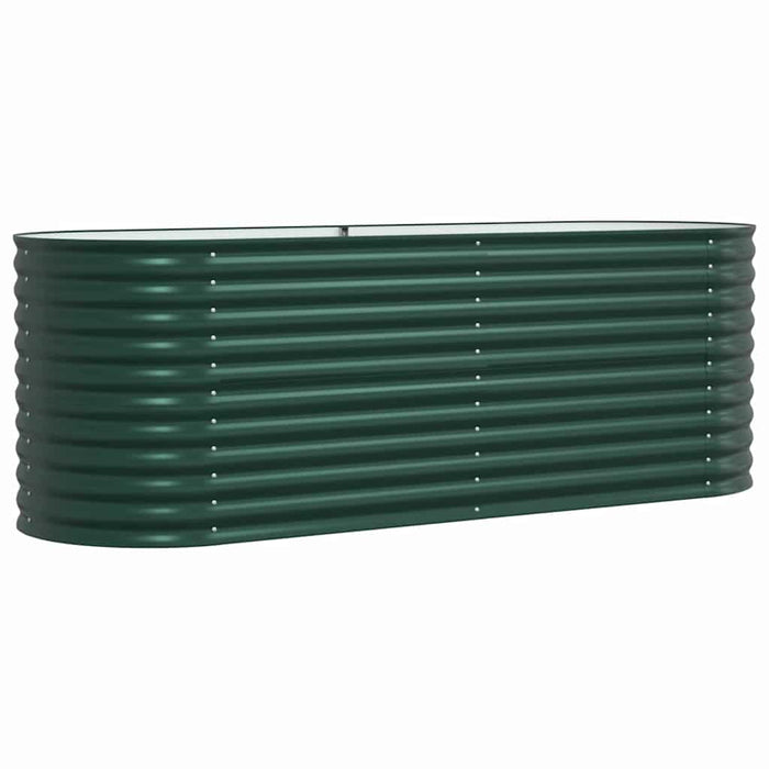 Garden Raised Bed Green 240 X 80 X 81 Cm Steel Axbbnoxa