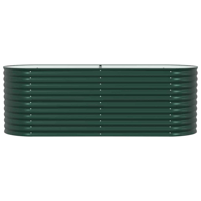 Garden Raised Bed Green 240 X 80 X 81 Cm Steel Axbbnoxa