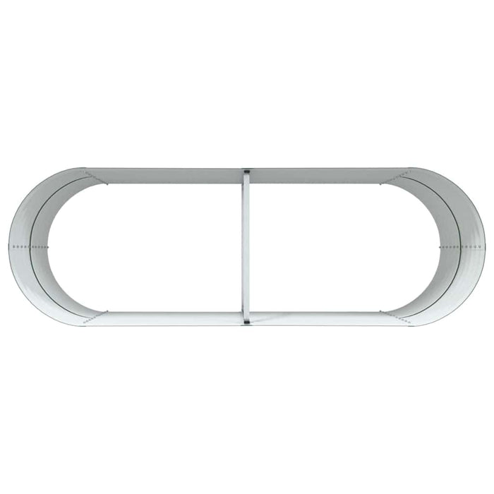 Garden Raised Bed Green 240 X 80 X 81 Cm Steel Axbbnoxa