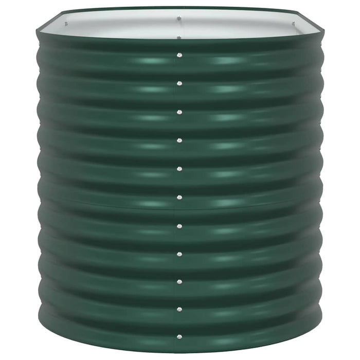 Garden Raised Bed Green 160 X 80 X 81 Cm Steel Axbbnoxp