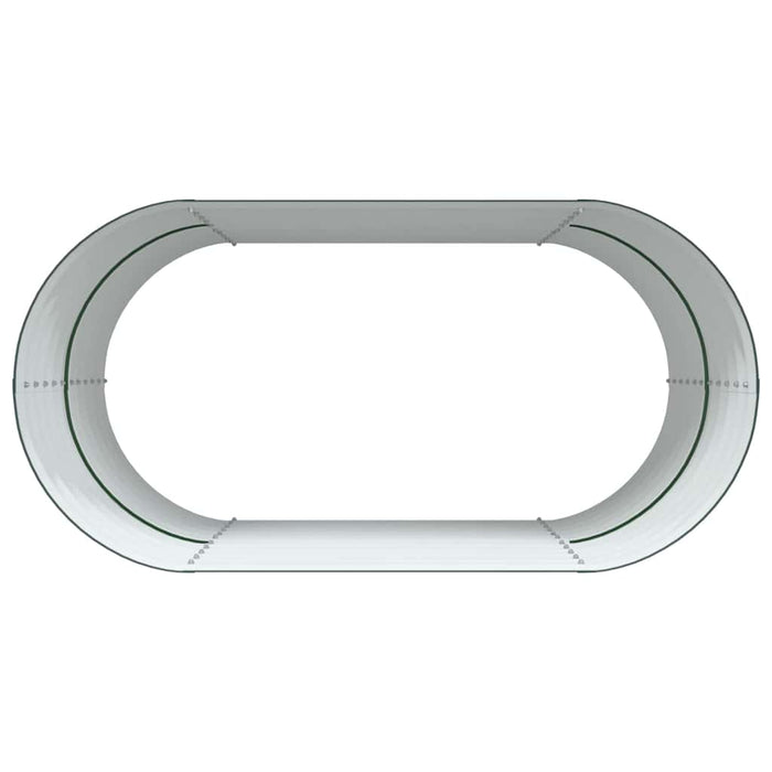 Garden Raised Bed Green 160 X 80 X 81 Cm Steel Axbbnoxp