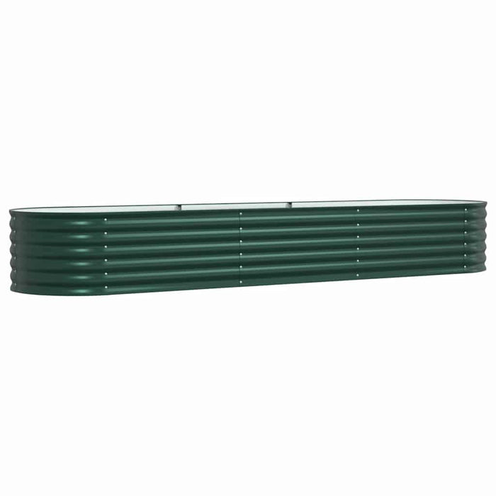 Garden Raised Bed Green 320 X 80 X 44 Cm Steel Axbbnoxn