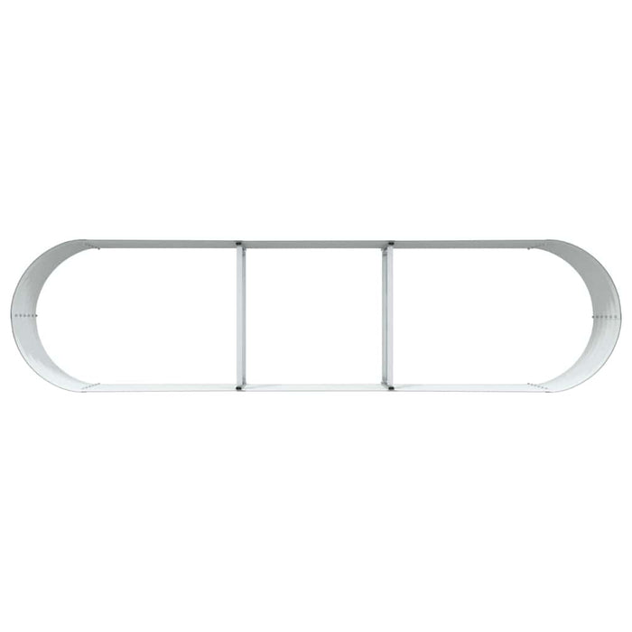 Garden Raised Bed Green 320 X 80 X 44 Cm Steel Axbbnoxn