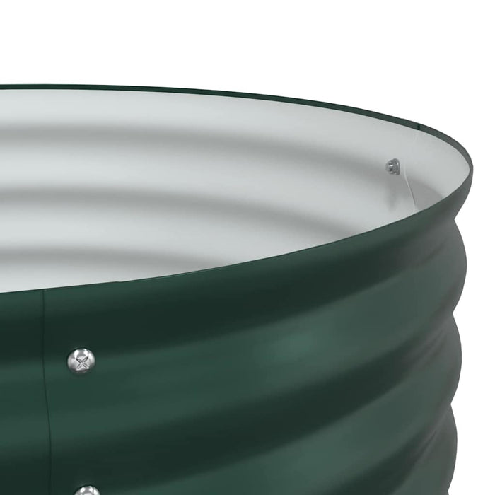 Garden Raised Bed Green 240 X 80 X 44 Cm Steel Axbbnoxk