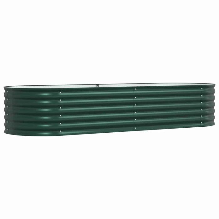 Garden Raised Bed Green 240 X 80 X 44 Cm Steel Axbbnoxk