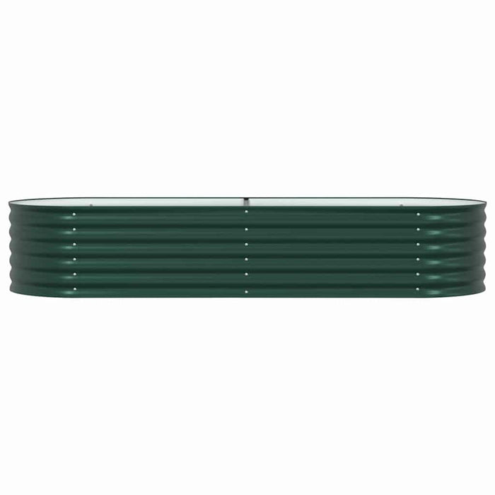Garden Raised Bed Green 240 X 80 X 44 Cm Steel Axbbnoxk