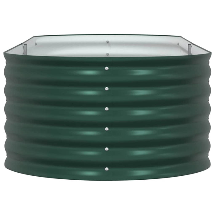 Garden Raised Bed Green 240 X 80 X 44 Cm Steel Axbbnoxk