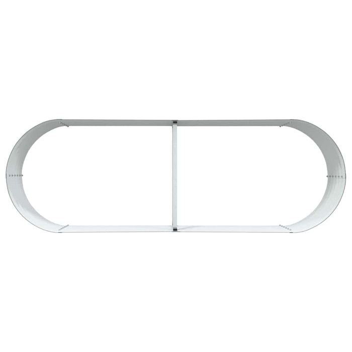 Garden Raised Bed Green 240 X 80 X 44 Cm Steel Axbbnoxk