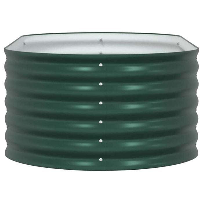 Garden Raised Bed Green 160 X 80 X 44 Cm Steel Axbbnotb