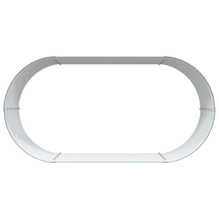 Garden Raised Bed Green 160 X 80 X 44 Cm Steel Axbbnotb