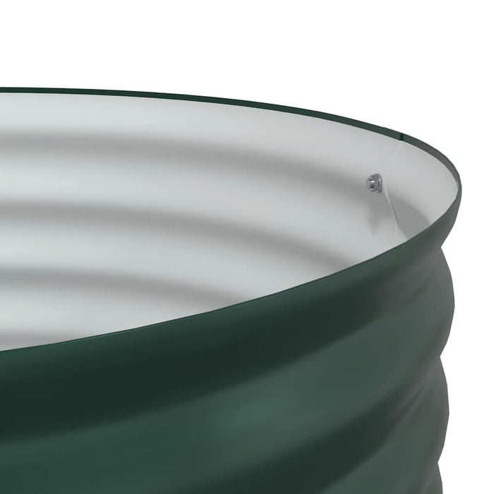 Garden Raised Bed Green 80 X 80 X 44 Cm Steel Axbbnoto