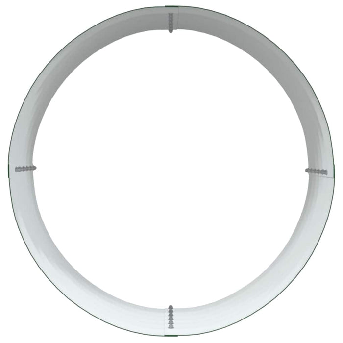 Garden Raised Bed Green 80 X 80 X 44 Cm Steel Axbbnoto