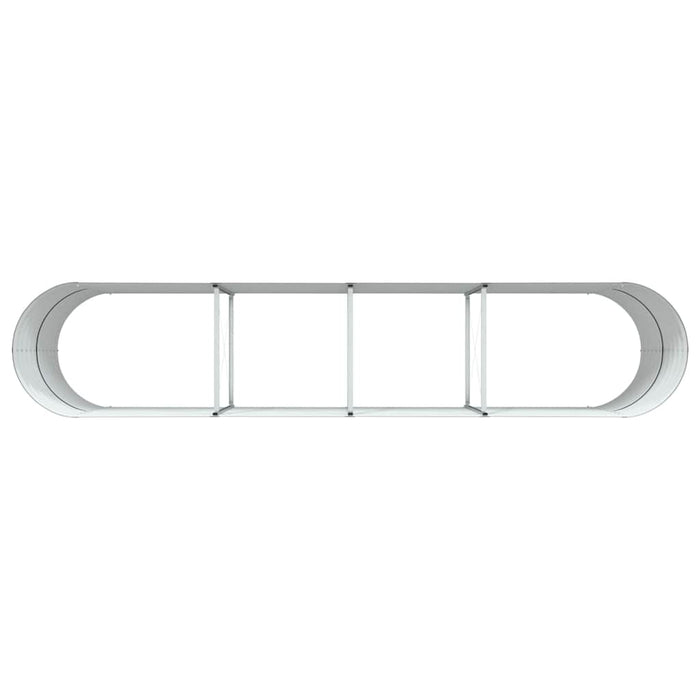 Garden Raised Bed Brown 400 X 80 X 81 Cm Steel Axbbnotx